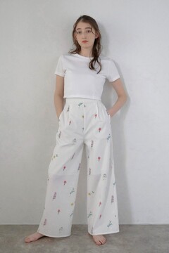 BONJOUR SAGAN公式オンラインストア / flower print wide pants