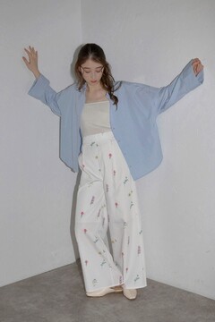 BONJOUR SAGAN公式オンラインストア / flower print wide pants BONJOUR SAGAN公式オンラインストア / flower print wide pants