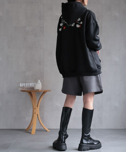 model：162cm 着用サイズ：L