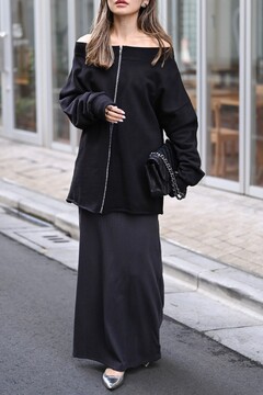 SLY オフショルダー ジッパー付き スウェット新品未使用タグ付き SLY