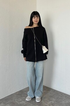 ボンディングオフショルスウェット BONJOUR SAGAN公式オンラインストア / 前後2WAYオフショルダー