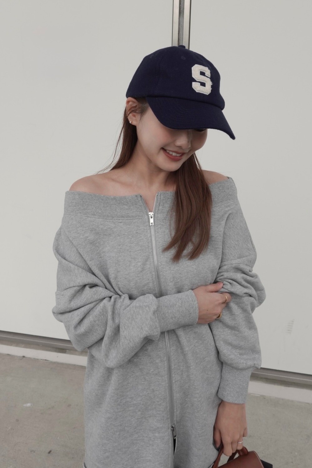 158cm/Light-Gray