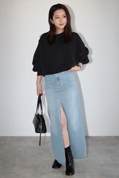 BONJOUR SAGAN公式オンラインストア / front slit denim skirt