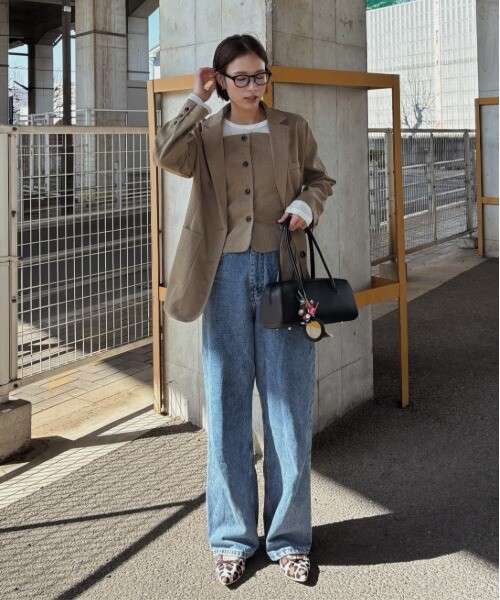 165cm/Khaki-Brown/M(TALL)着用