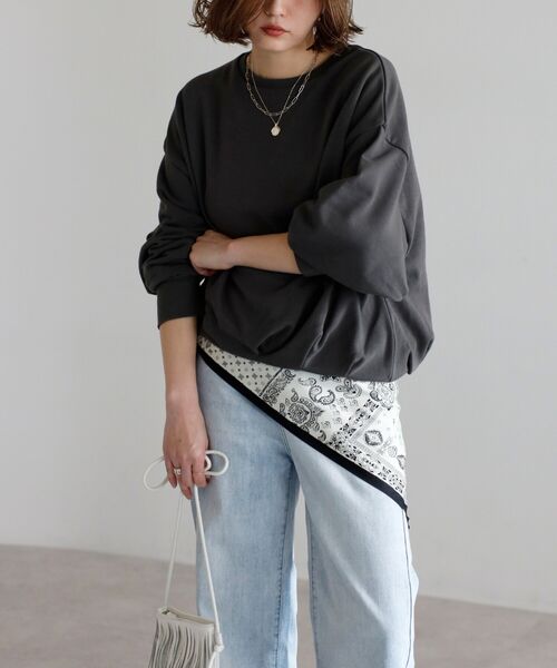 バックプレートバルーンプルオーバー