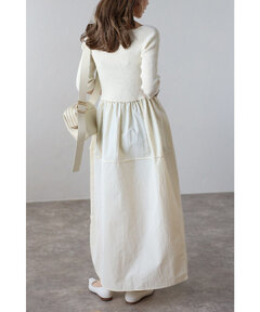 BONJOUR SAGAN公式オンラインストア / スクエアネックニットコンビ