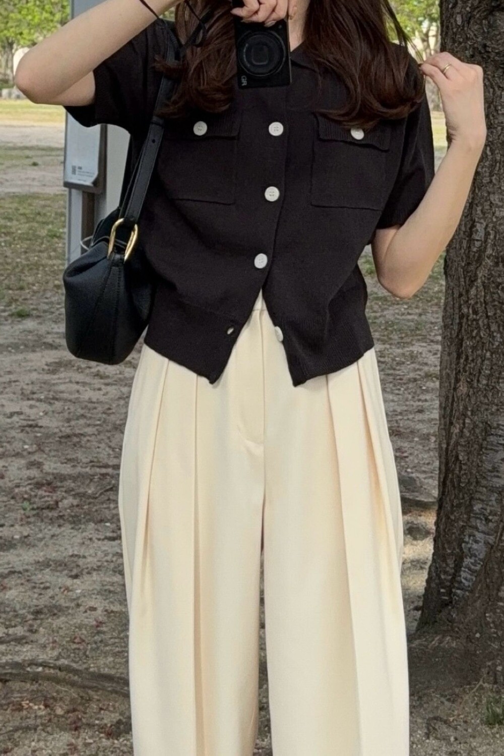155cm/Light-Black