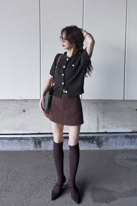 157cm/Light-Black