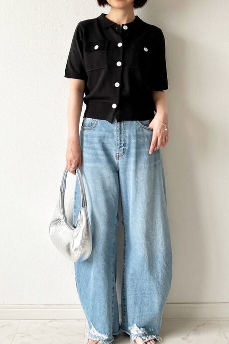 157cm/Light-Black