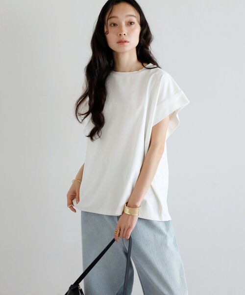 ワイドフレンチスリーブTシャツ
