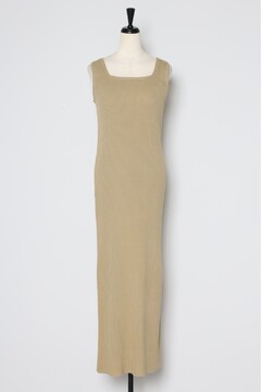 専用 カシュクールシアーベスト×パッド付きスクエアネックリブニットワンピース BONJOUR SAGAN公式オンラインストア / 【公式サイト限定】[yoko×Noriko