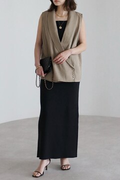 yoli SILK　カシュクールベスト 楽天市場】[yoko×Norikoコラボ]カシュクールシアーベスト 77