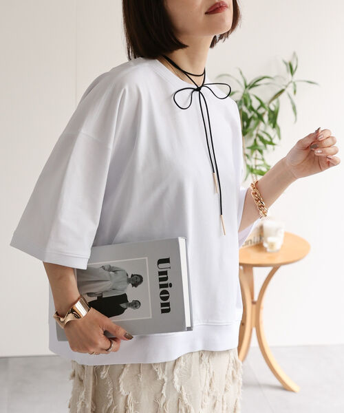 【USAコットン】ミニ裏毛半袖トレーナー / 半袖プルオーバー