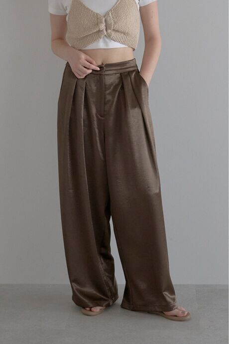 satin wide pants / サテンワイドパンツ　　　　　　　　　　　　　　　　　　　　　　