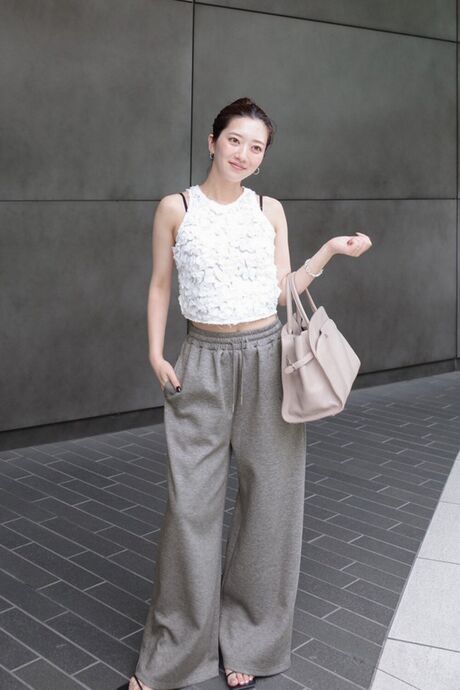marshmallow sweat straight pants / マシュマロスウェットストレートパンツ