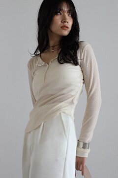 BONJOUR SAGAN公式オンラインストア / henry neck sheer