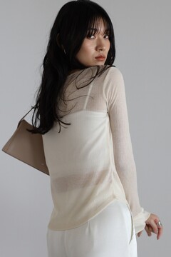 BONJOUR SAGAN公式オンラインストア / henry neck sheer pullover