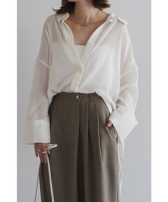 BONJOUR SAGAN公式オンラインストア / フロントドロストスキッパーシャツ