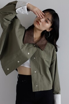 BONJOUR SAGAN公式オンラインストア / corduroy collar coverall