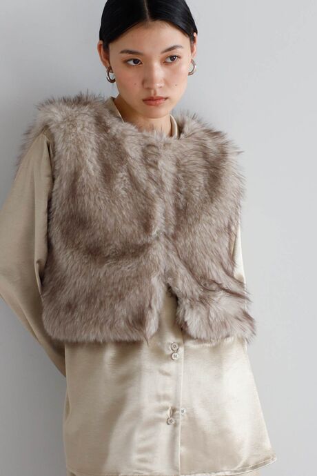 cropped fur vest / クロップドファーベスト　　　　　　　　　　　　
