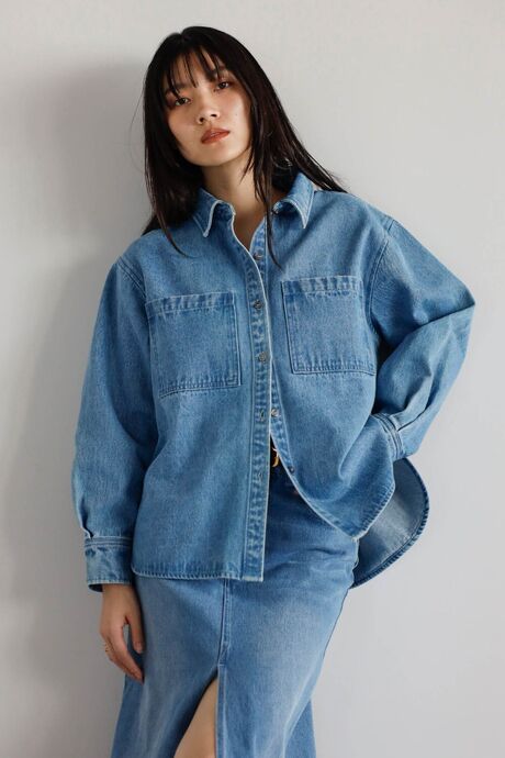 basic denim shirt / ベーシックデニムシャツ　　　　　　　　　　