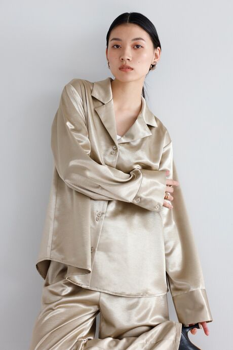 satin tailor shirt / サテンテーラーシャツ　　　　　　　　　　　　　　　　　　　　　　　　　　　　　　　　　　　　　　　　　　　　　　　　　　