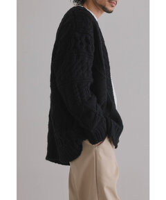 BONJOUR SAGAN公式オンラインストア / 混合パターン編みハンドニット