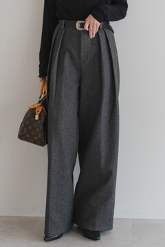 BONJOUR SAGAN公式オンラインストア / ウールタッチタックパンツ