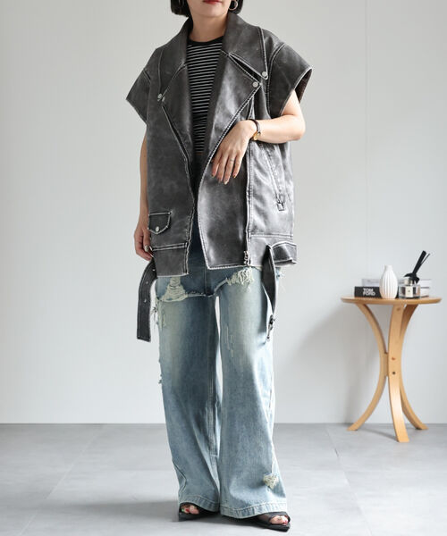 model:162㎝　着用サイズ：FREE