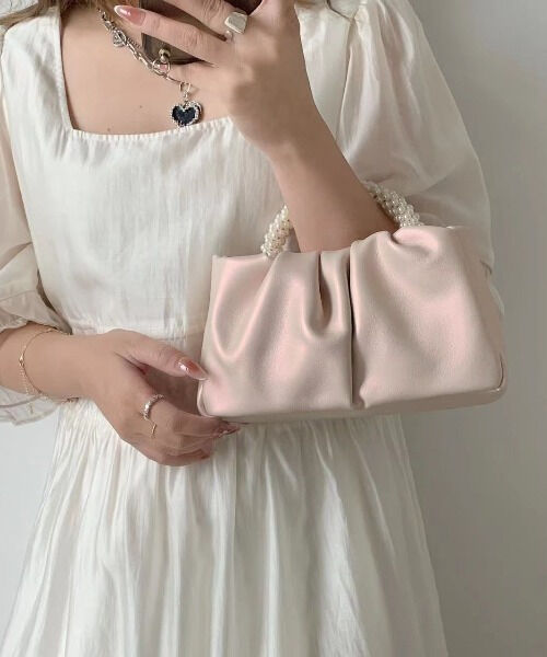 パールデザインハンドルオーロラBAG/バッグ