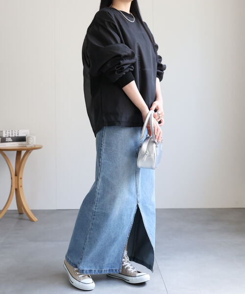 model：158cm 着用サイズ：F