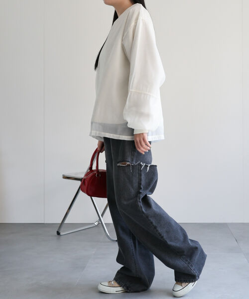 model：158cm 着用サイズ：F