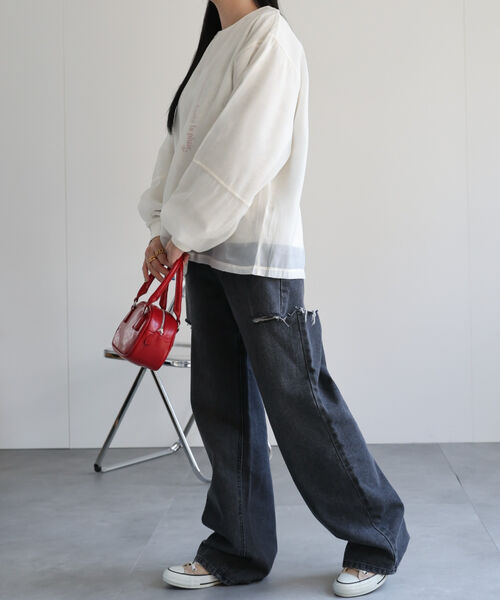 model：158cm 着用サイズ：F