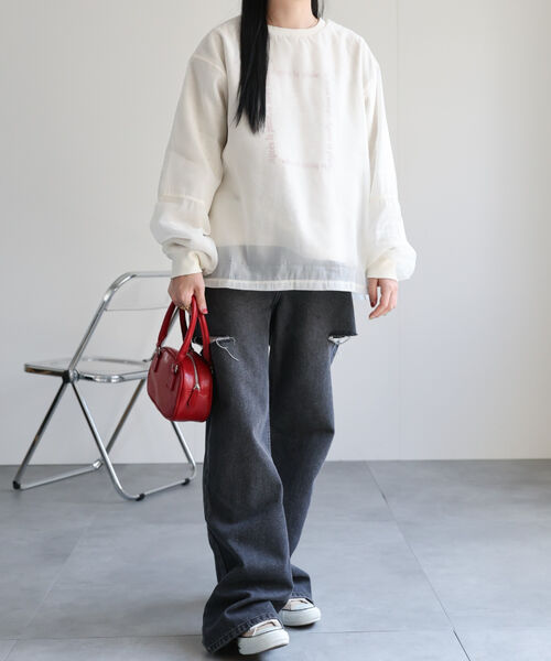 model：158cm 着用サイズ：F