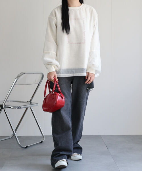 model：158cm 着用サイズ：F