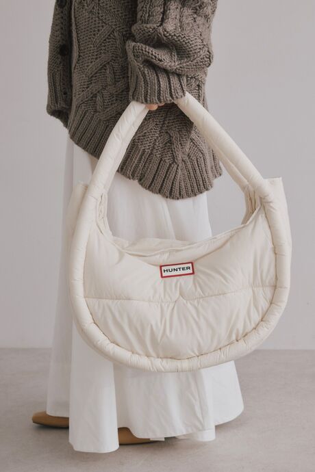 【HUNTER】FRAMED PUFFER LARGE HOBO