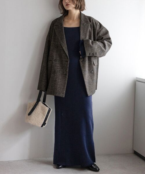 158cm/GRAY×DARK-NAVY