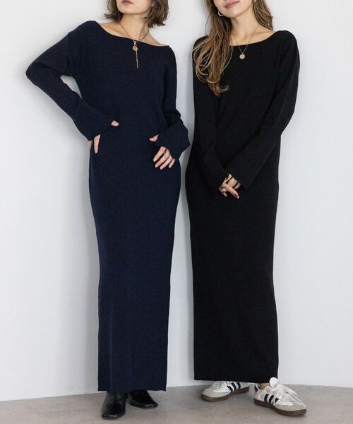 [yoko×Norikoコラボ]前後2WAYニットワンピース