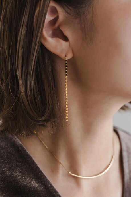 ラインチェーンピアス　　　　