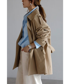 BONJOUR SAGAN公式オンラインストア / ベルト付きミドル丈トレンチコート