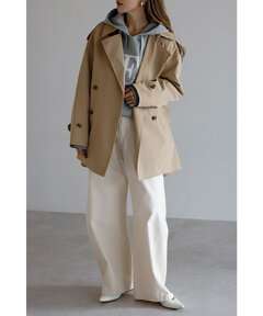 BONJOUR SAGAN公式オンラインストア / ベルト付きミドル丈トレンチコート