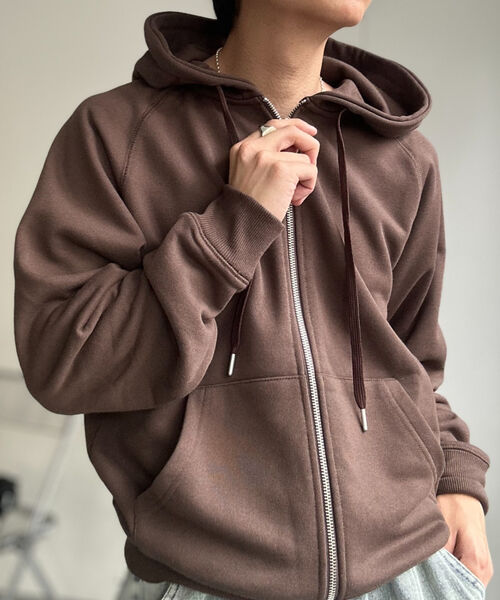 〈ユニセックス商品〉ベーシックスウェットZIPパーカー