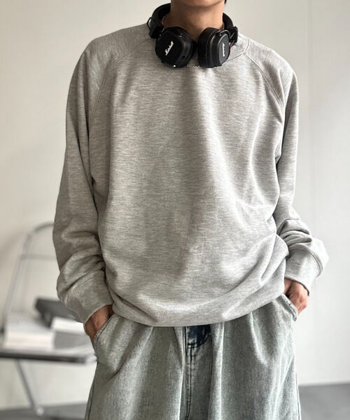 〈ユニセックス商品〉クルーネックベーシックプルオーバー