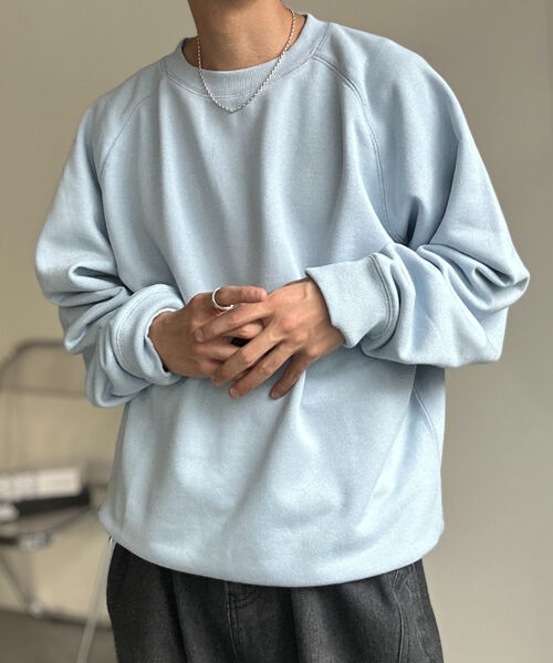 〈ユニセックス商品〉クルーネックベーシックプルオーバー