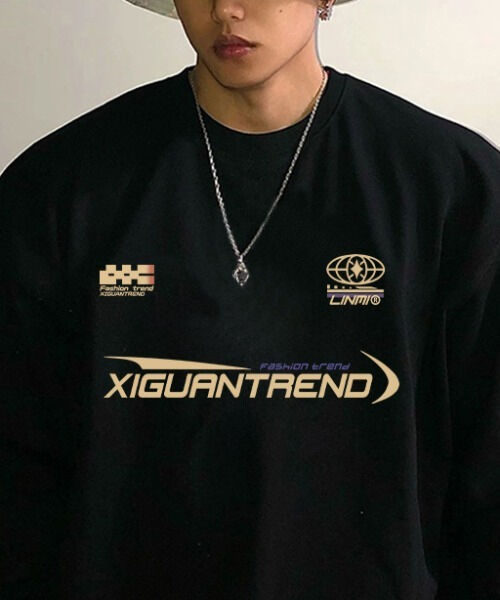 プリントグラフィック長袖Tシャツ