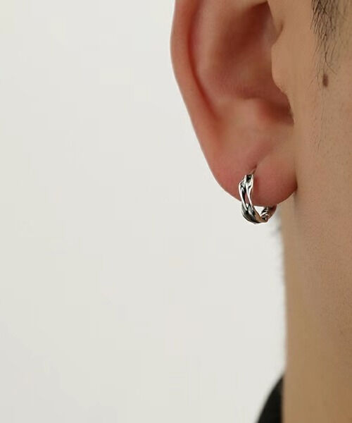 シルバー ゴールド フープピアス