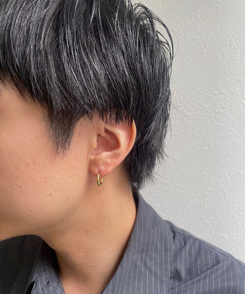 シルバー ゴールド フープピアス