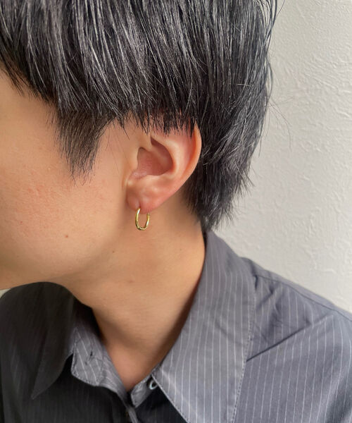 シルバー ゴールド フープピアス