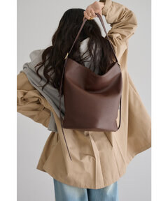 ボンジュールサガン 【牛革】2WAYワンハンドルバケツトートバッグ ブラウン BONJOUR SAGAN公式オンラインストア / 【牛革】2WAYワンハンドルバケツ