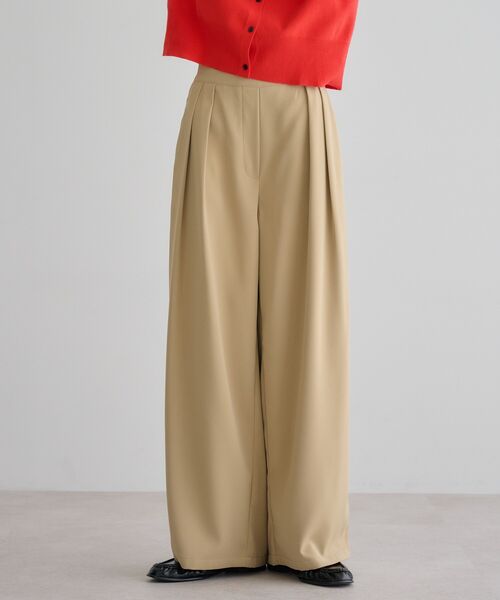 とろみイージータックワイドパンツ